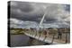 Peace Bridge, across the River Foyle, Derry (Londonderry), County Londonderry, Ulster, Northern Ire-Nigel Hicks-Premier Image Canvas