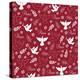 Peace Doves on Red-Elizabeth Caldwell-Premier Image Canvas