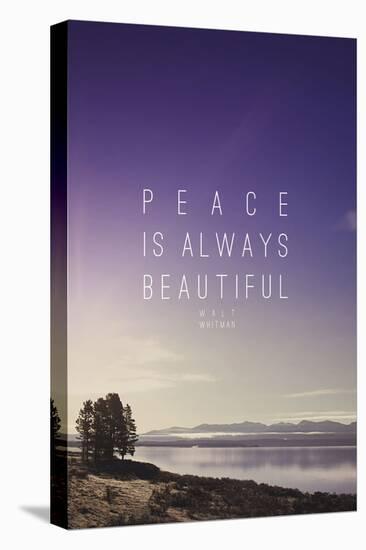 Peace Is Always Beautiful-Leah Flores-Stretched Canvas
