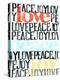Peace, Love, Joy I-Deborah Velasquez-Stretched Canvas