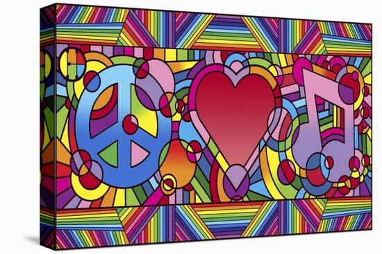 Peace Love Music B-Howie Green-Premier Image Canvas