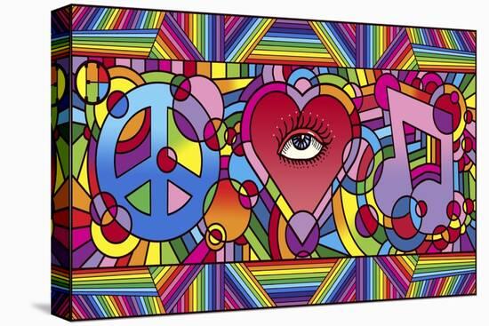 Peace Love Music C-Howie Green-Premier Image Canvas