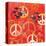 Peace Sign Ladybugs I-Alan Hopfensperger-Stretched Canvas