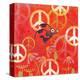 Peace Sign Ladybugs II-Alan Hopfensperger-Stretched Canvas