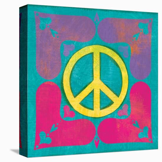 Peace Sign Quilt III-Alan Hopfensperger-Stretched Canvas