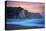 Peaceful Fire Sunset Sky Near Santa Cruz, California Coast-Vincent James-Premier Image Canvas