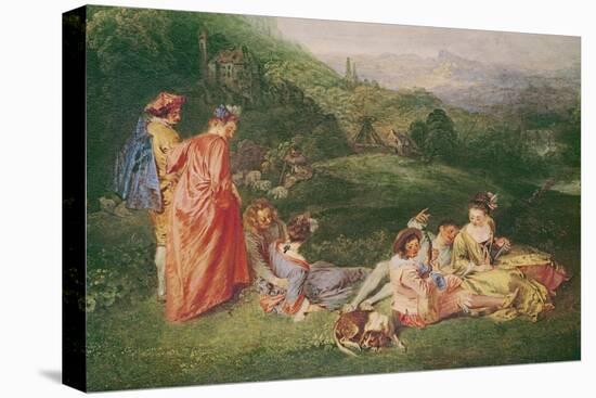 Peaceful Love, C.1718-19-Jean Antoine Watteau-Premier Image Canvas