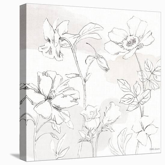 Peaceful Petals VIII Neutral-Beth Grove-Stretched Canvas