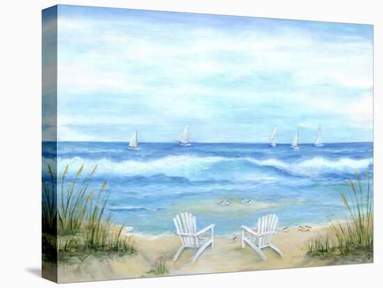Peaceful Seascape-Marilyn Dunlap-Stretched Canvas