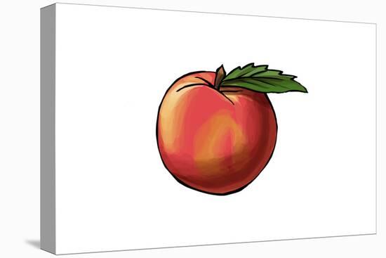 Peach - Icon-Lantern Press-Stretched Canvas