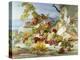 Peaches and Grapes in a Rocky Landscape-Theude Gronland-Premier Image Canvas