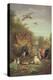 Peacock and Rabbits in a Landscape-Pieter Casteels-Premier Image Canvas