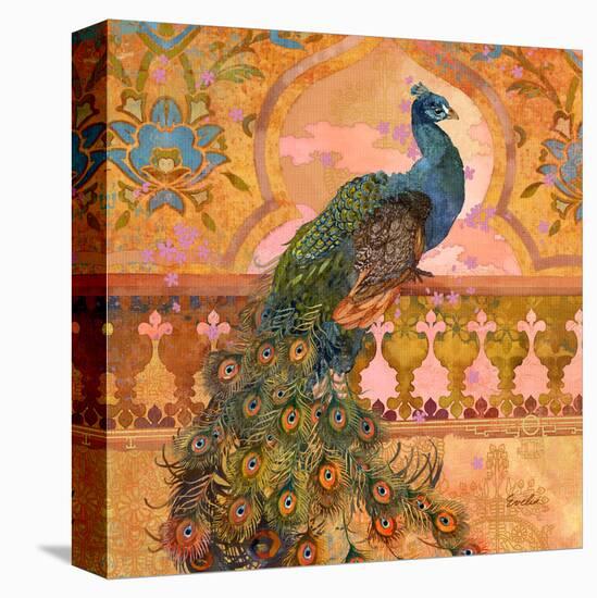 Peacock In Shangri-La-null-Stretched Canvas