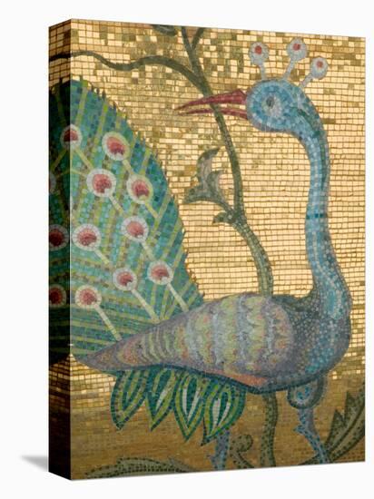 Peacock Mosaic, Eleftherotria Monastery, Macherado, Zakynthos, Ionian Islands, Greece-Walter Bibikow-Premier Image Canvas