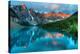 Peak Color Moraine Lake Banff-null-Stretched Canvas