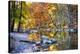 Peak Fall Foliage at the Black River, New Jersey-George Oze-Premier Image Canvas