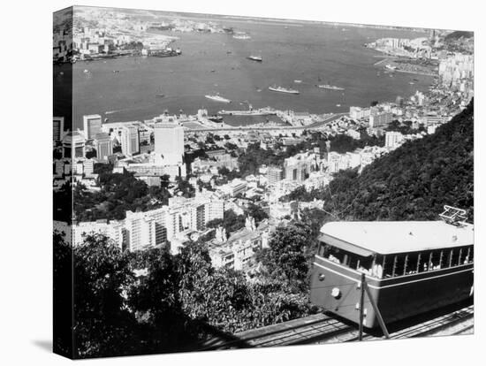 Peak Train with Hong Kong in Foreground-Philip Gendreau-Premier Image Canvas