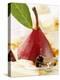 Pear in Red Wine with Cinnamon in Madeira Cream-null-Premier Image Canvas