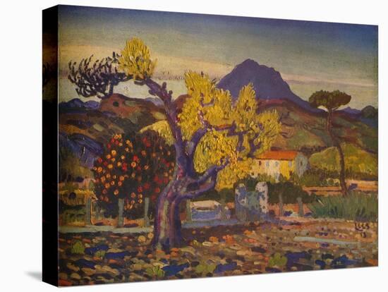 'Pear Tree in Blossom', 1913 (1932)-Derwent Lees-Premier Image Canvas