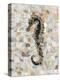 Pearlized Seahorse-Regina-Andrew Design-Stretched Canvas