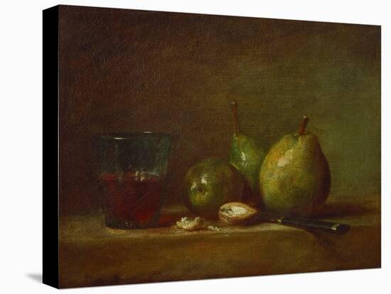 Pears and a Cup of Wine-Jean-Baptiste Simeon Chardin-Premier Image Canvas