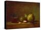 Pears, Walnuts and Glass of Wine-Jean-Baptiste Simeon Chardin-Premier Image Canvas