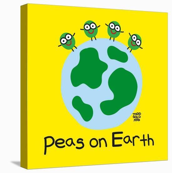 Peas On Earth-Todd Goldman-Stretched Canvas