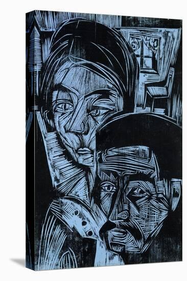 Peasant Couple in the Cottage, 1919-Ernst Ludwig Kirchner-Premier Image Canvas