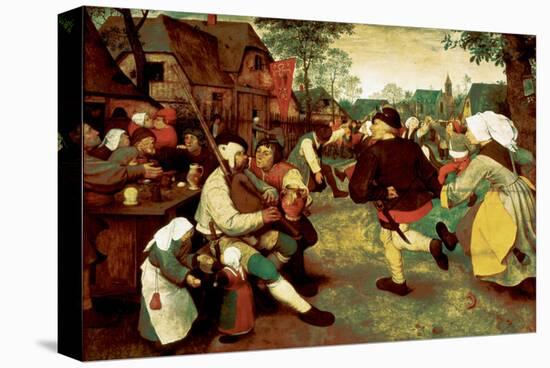 Peasant Dance-Pieter Bruegel the Elder-Stretched Canvas