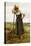 Peasant Woman Leaning on a Pitchfork-Julien Dupre-Premier Image Canvas