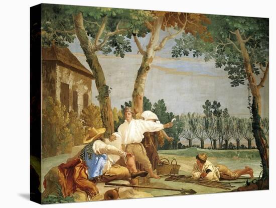 Peasants at Rest-Giandomenico Tiepolo-Premier Image Canvas