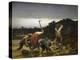 Peasants Harvesting Potatoes During Flooding of Rhine in 1852-Gustave Brion-Premier Image Canvas
