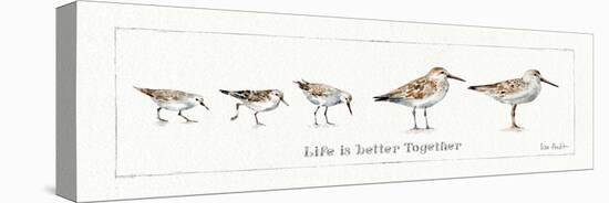 Pebbles and Sandpipers I-Lisa Audit-Stretched Canvas