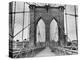 Pedestrian Walkway on the Brooklyn Bridge-Bettmann-Premier Image Canvas