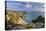 Pednvounder beach and Logan Rock from Treen Cliff, Cornwall, England.-Adam Burton-Premier Image Canvas