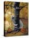 Peek A Boo Ghost & Jack O Lantern-sylvia pimental-Stretched Canvas