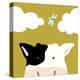 Peek-a-Boo III - Cow-Yuko Lau-Stretched Canvas