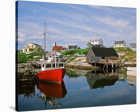Peggy's Cove Nova ScotiaCanada-null-Stretched Canvas