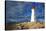 Peggys Cove Lighthouse Sunset-null-Stretched Canvas