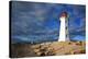 Peggys Cove Lighthouse Sunset-null-Stretched Canvas