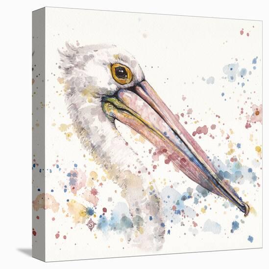 Pelicans About-Sillier than Sally-Stretched Canvas