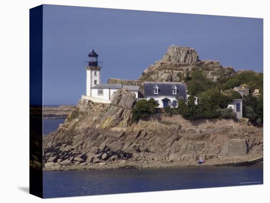 Pen Al Lann Point (Pointe De Pen-Al-Lann) Lighthouse, Carentec, Finistere, Brittany, France-David Hughes-Premier Image Canvas