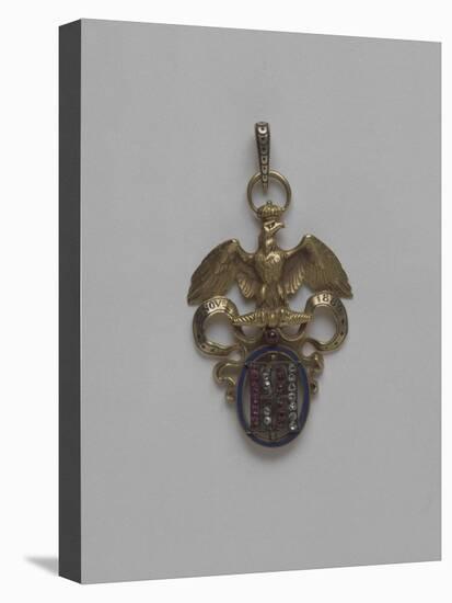 Pendentif surmonté d'un aigle-null-Premier Image Canvas