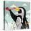 Penguin Stroll-Anna Polanski-Stretched Canvas