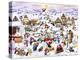 Penguins Village Scene-MAKIKO-Premier Image Canvas