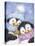 Penguins with Robin-MAKIKO-Premier Image Canvas