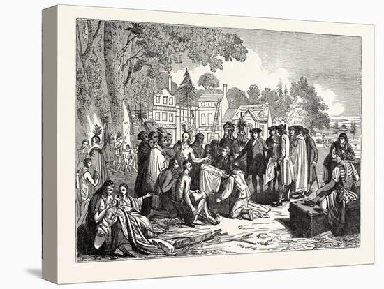 Penn's Treaty with the Indians-null-Premier Image Canvas