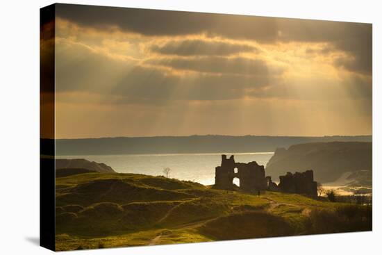 Pennard Castle, Gower, Wales, United Kingdom, Europe-Billy Stock-Premier Image Canvas