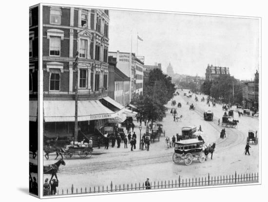 Pennsylvania Avenue, Washington DC, Late 19th Century-John L Stoddard-Premier Image Canvas