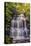 Pennsylvania, Benton, Ricketts Glen State Park. Ganoga Falls Cascade-Jay O'brien-Premier Image Canvas